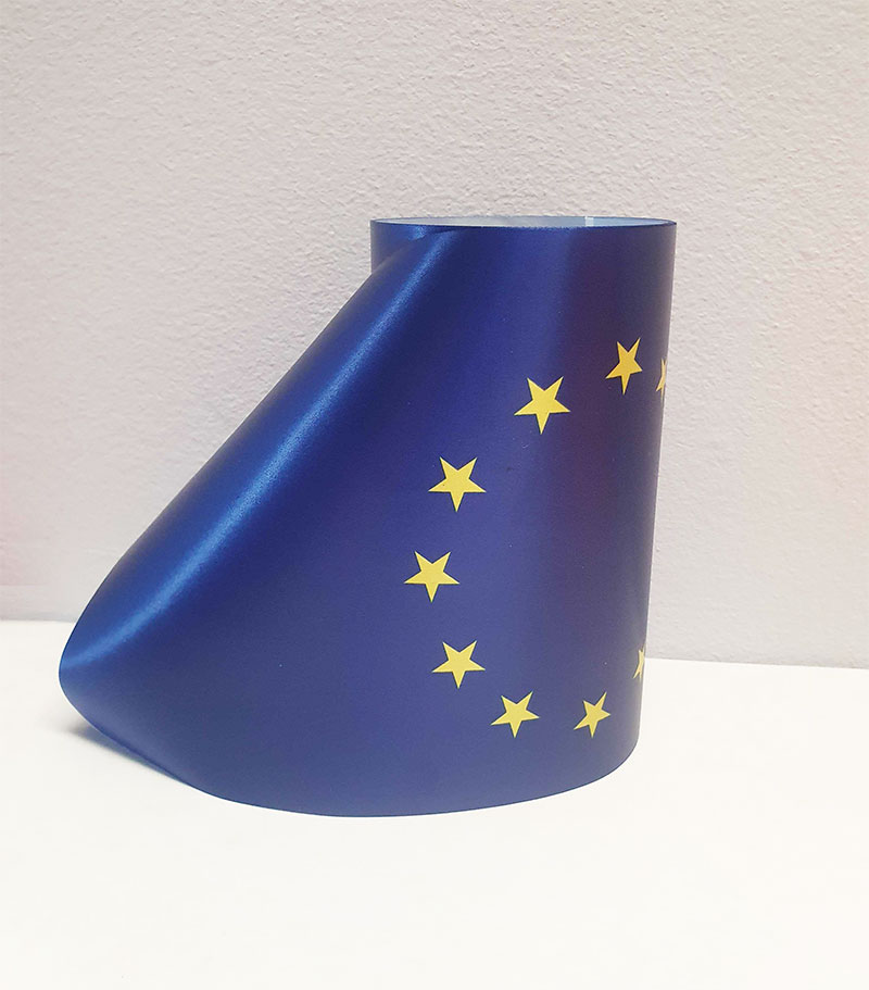 Wstęga z flagą Unii Europejskiej